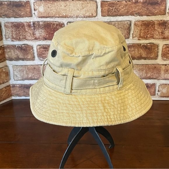 Eddie Bauer Beige Cotton Bucket Hat Size L - Picture 1 of 5